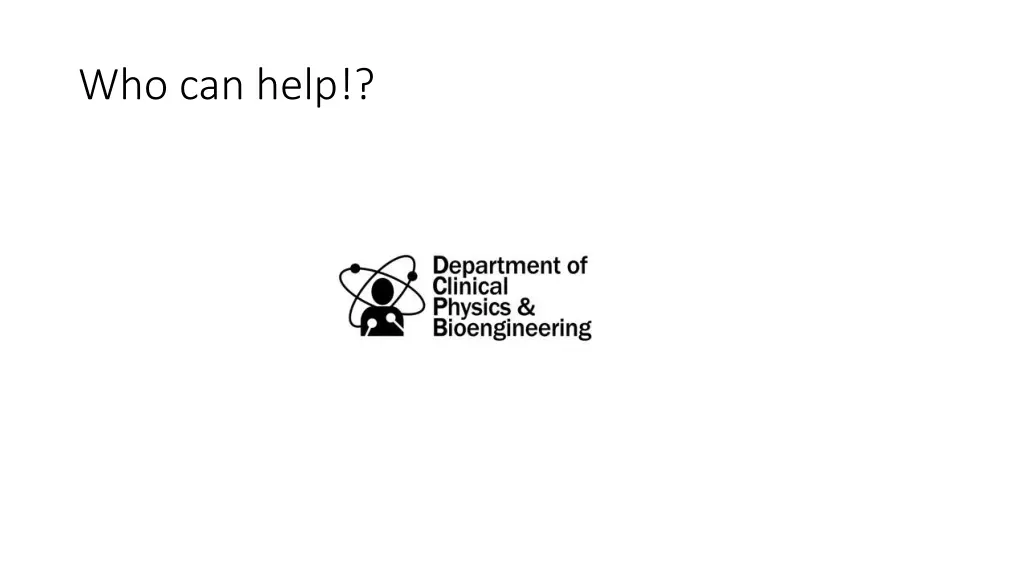 who can help