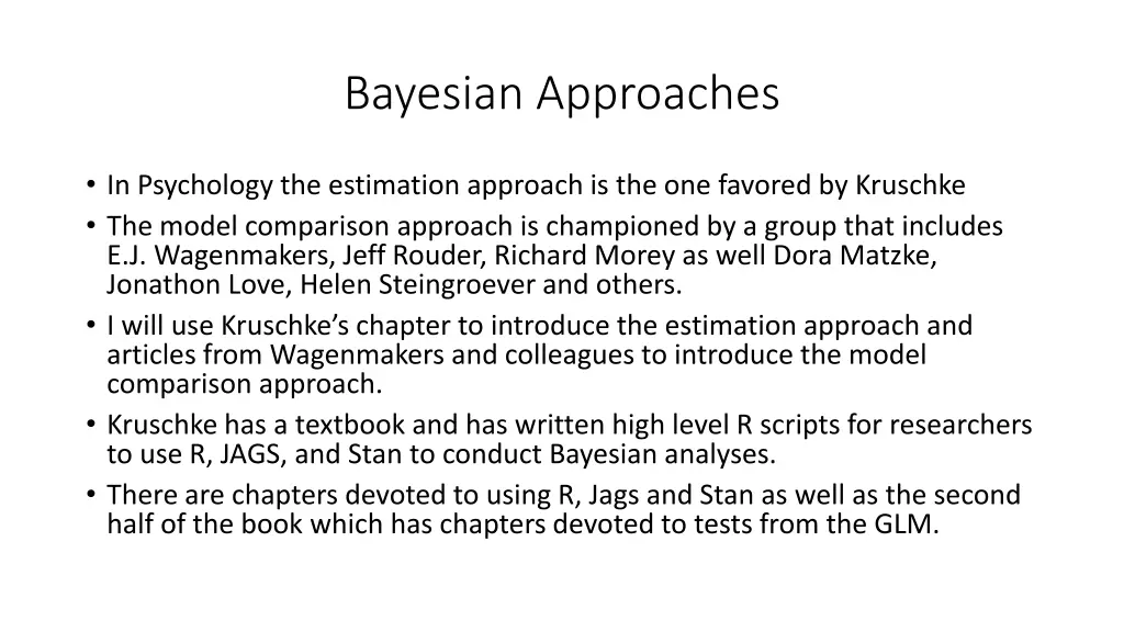 bayesian approaches 1