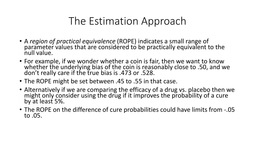 the estimation approach 1
