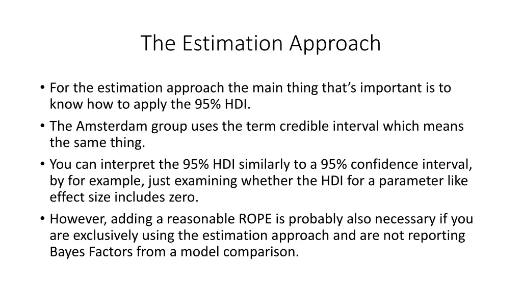 the estimation approach 10