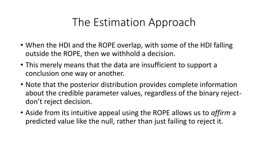 the estimation approach 4