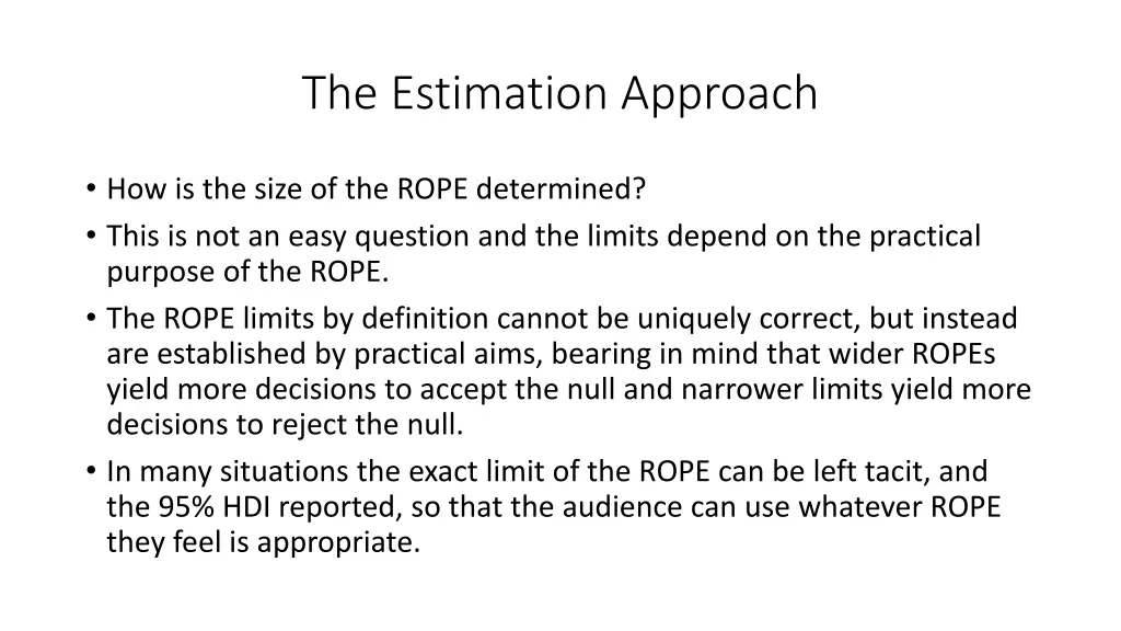 the estimation approach 5