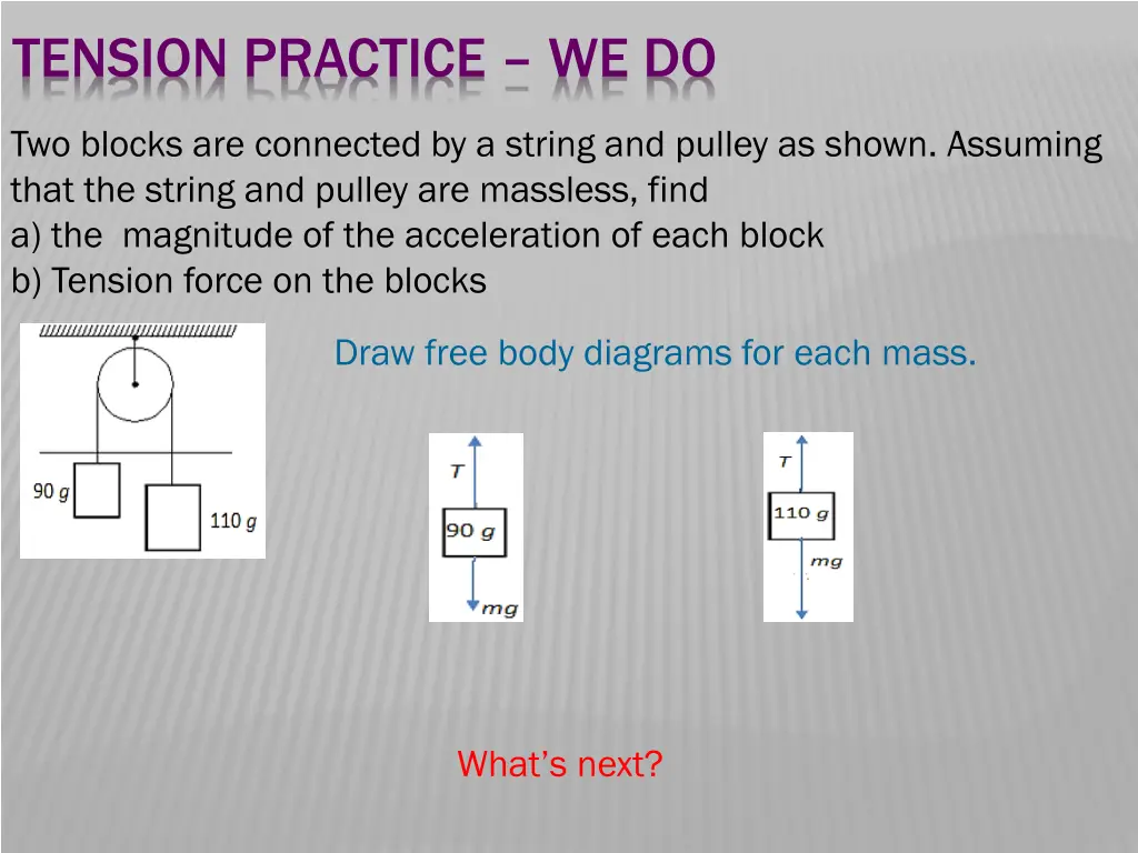 tension practice we do 3