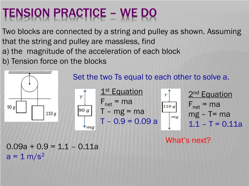 tension practice we do 5