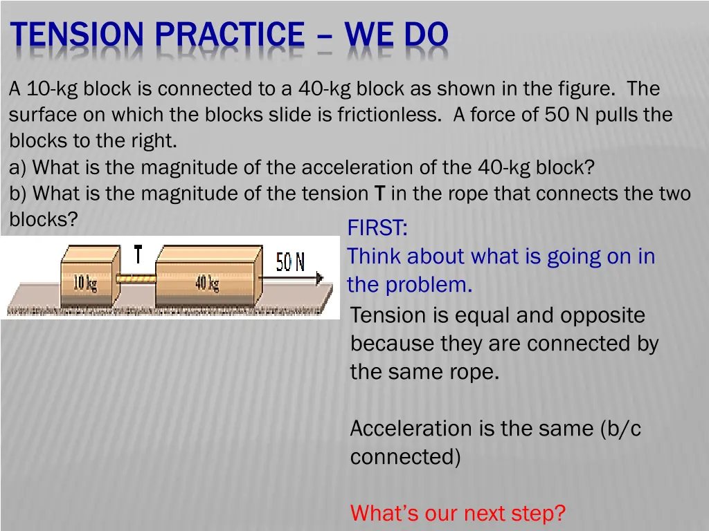 tension practice we do 8