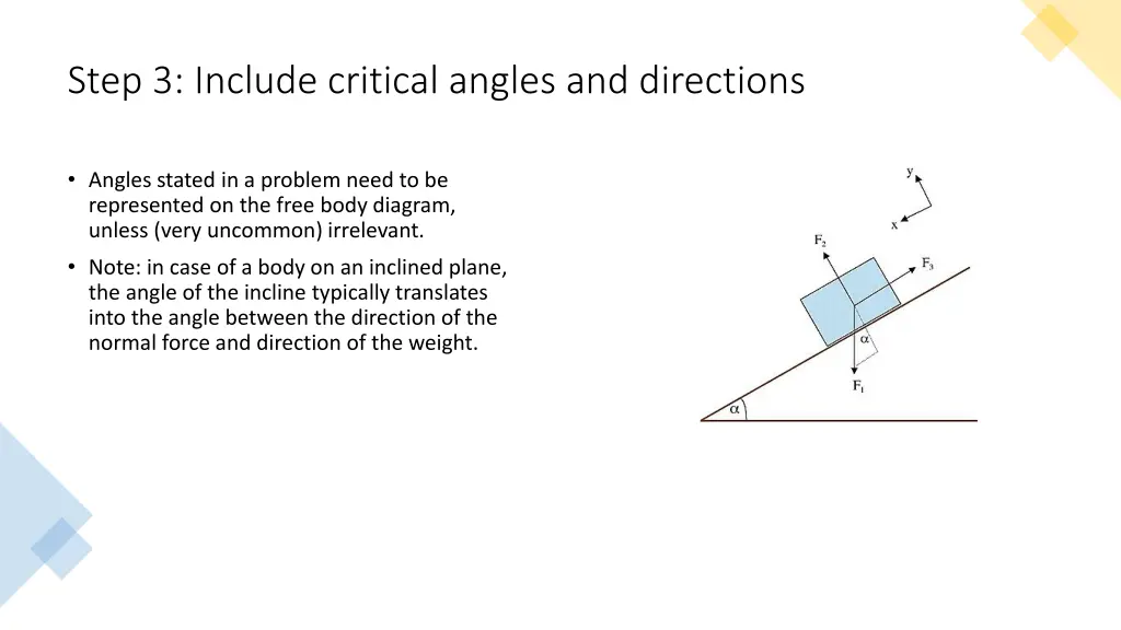 step 3 include critical angles and directions