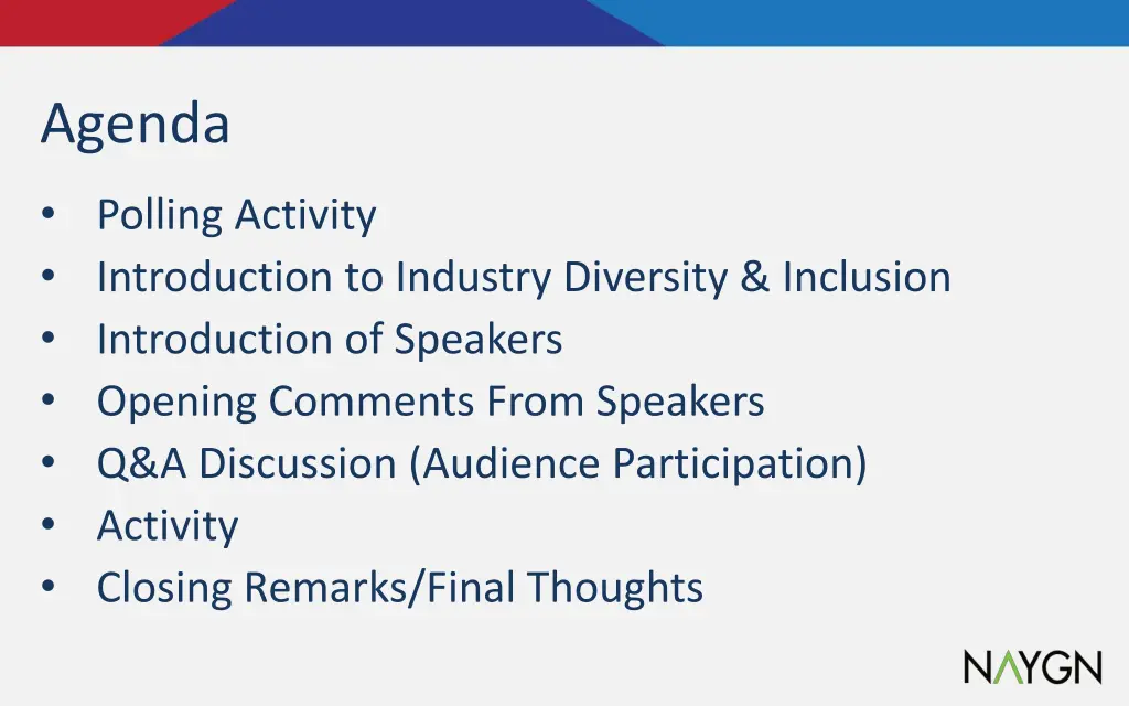 agenda
