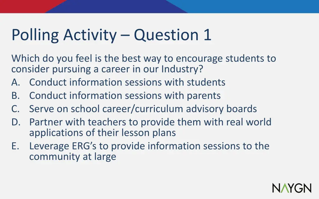 polling activity question 1
