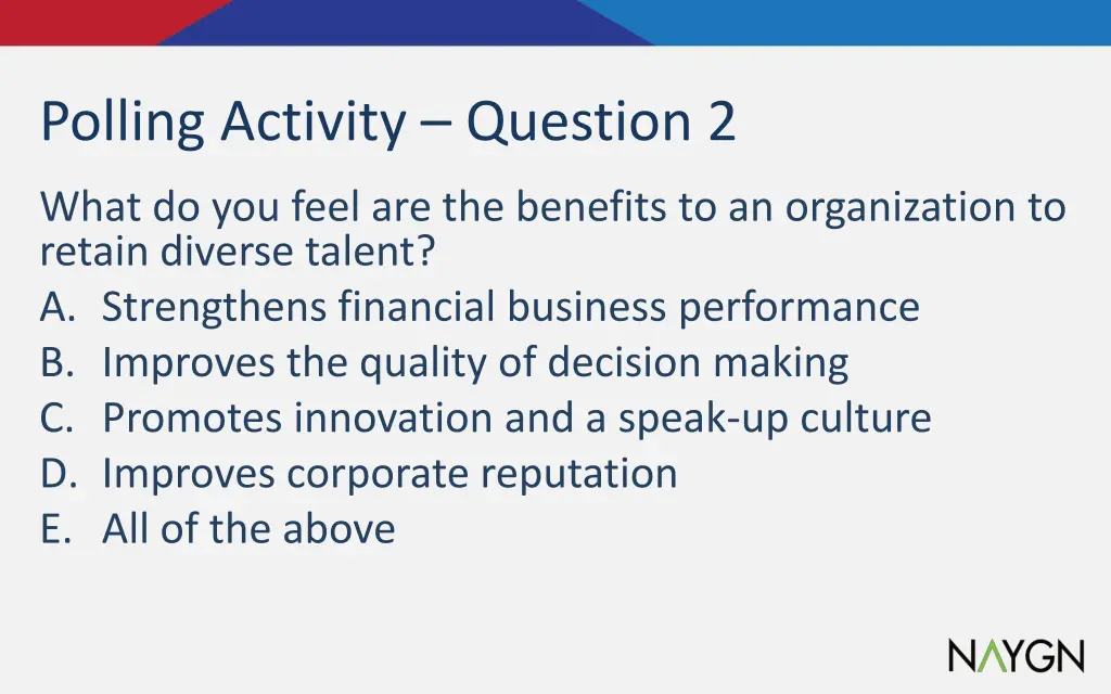 polling activity question 2