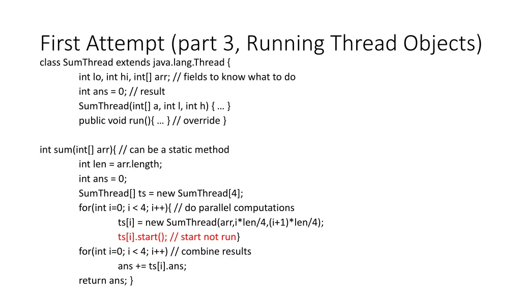 first attempt part 3 running thread objects class