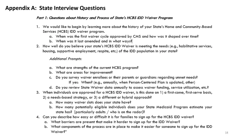 appendix a state interview questions