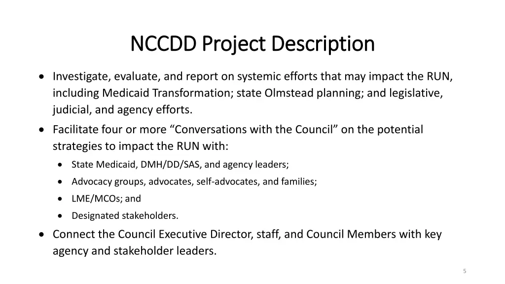 nccdd project description nccdd project 1