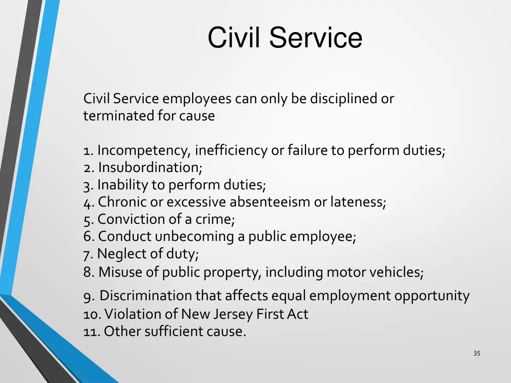 civil service