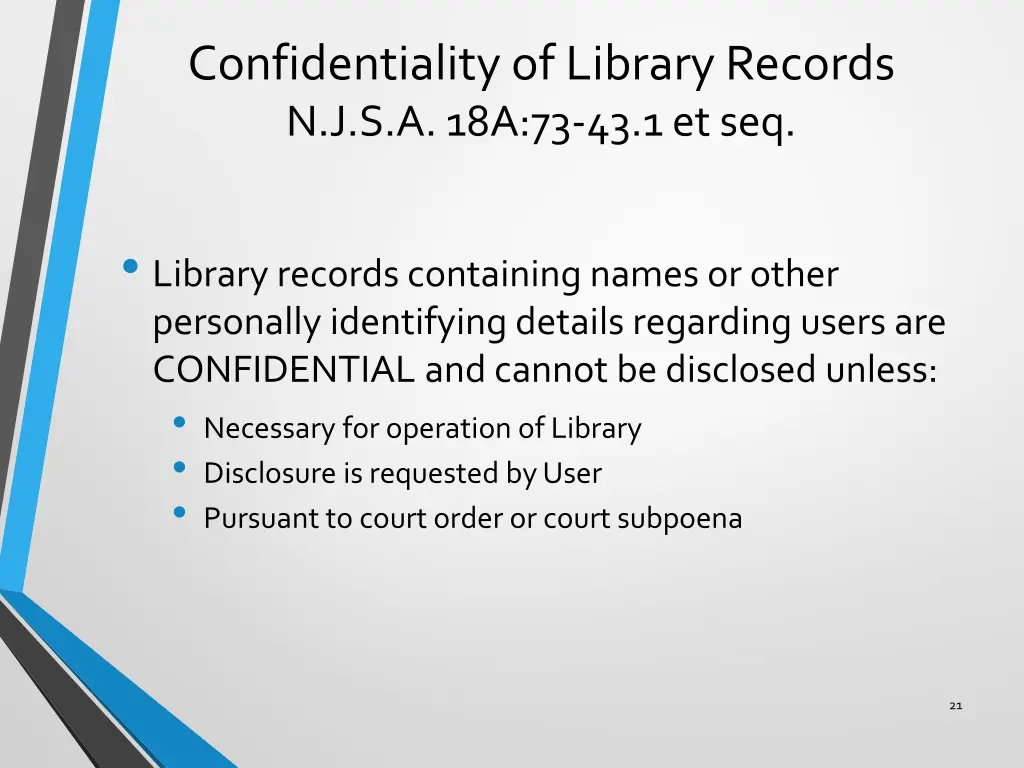 confidentiality of library records