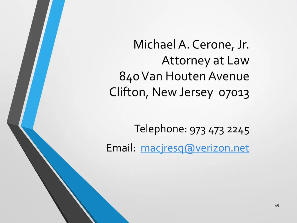 michael a cerone jr attorney