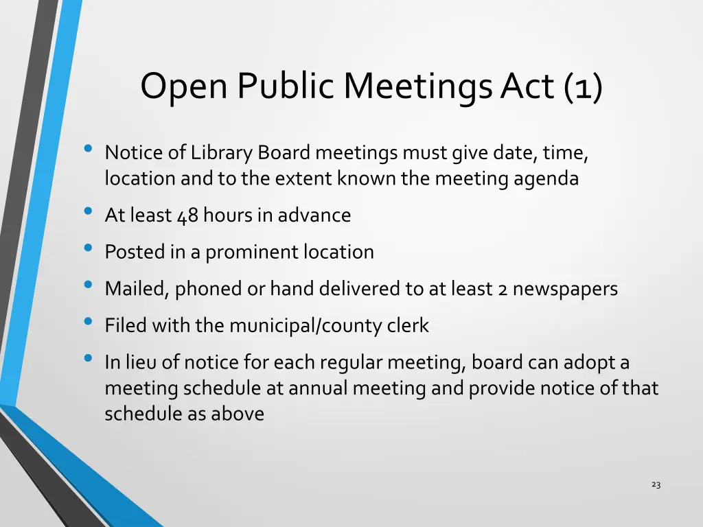 open public meetings act 1
