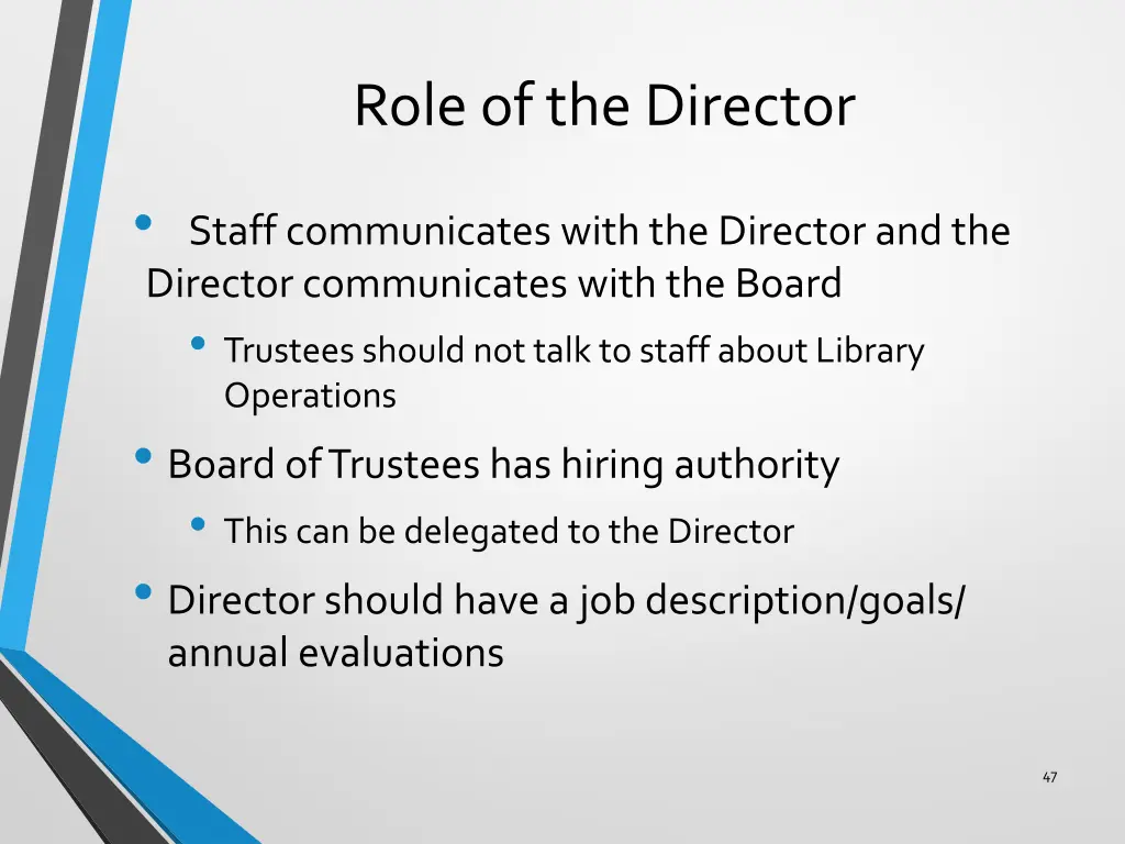 role of the director