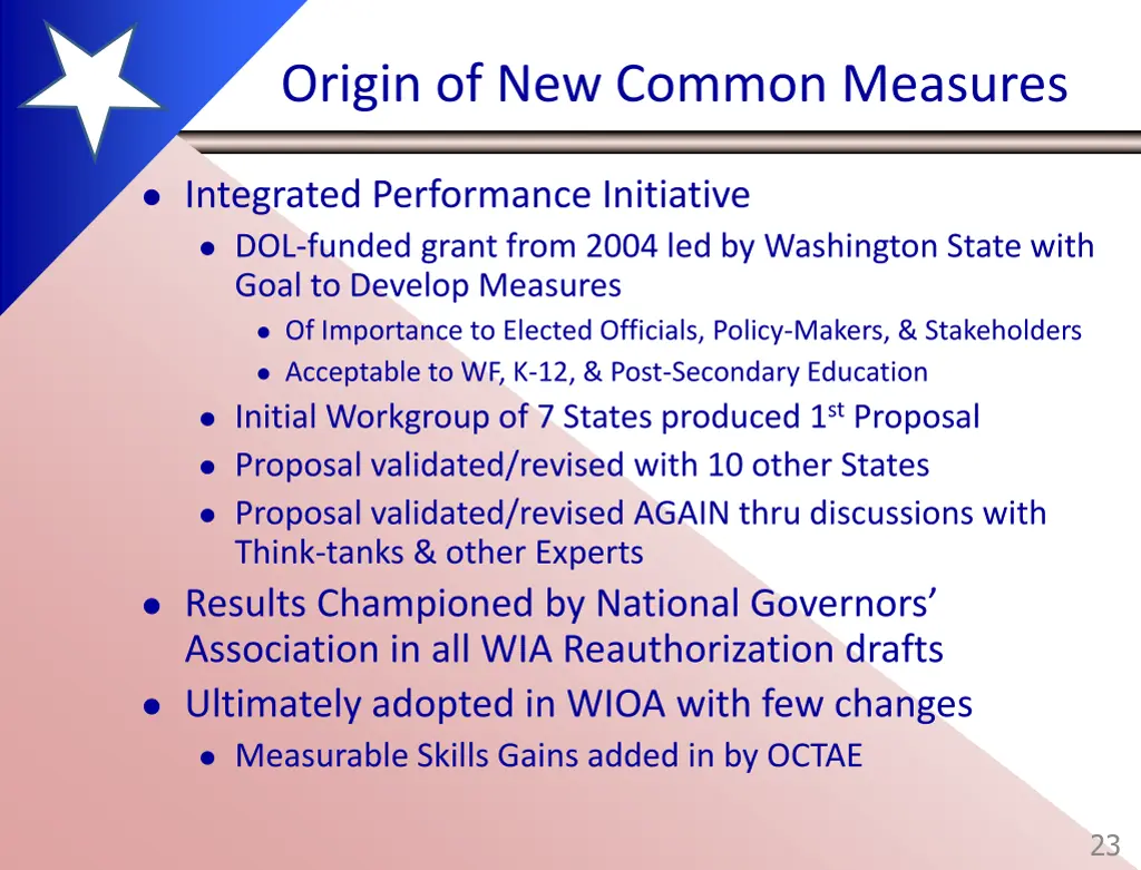 origin of new common measures