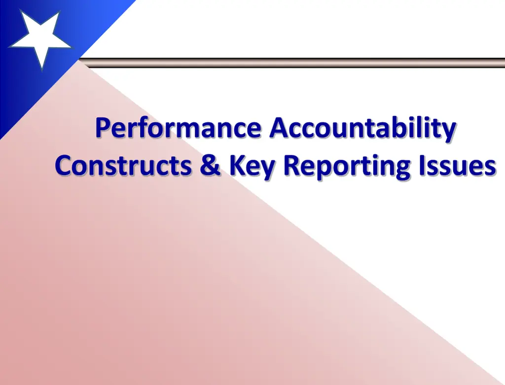 performance accountability constructs
