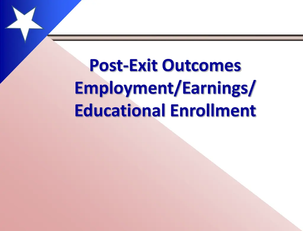 post exit outcomes employment earnings