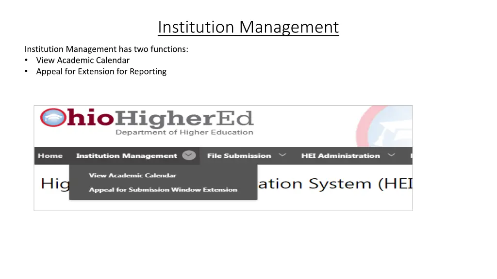 institution management