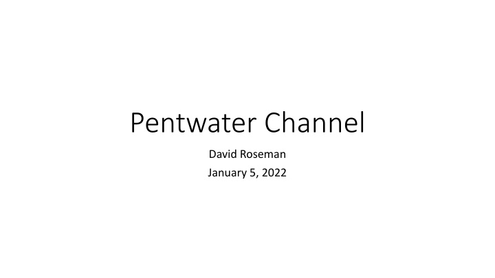 pentwater channel
