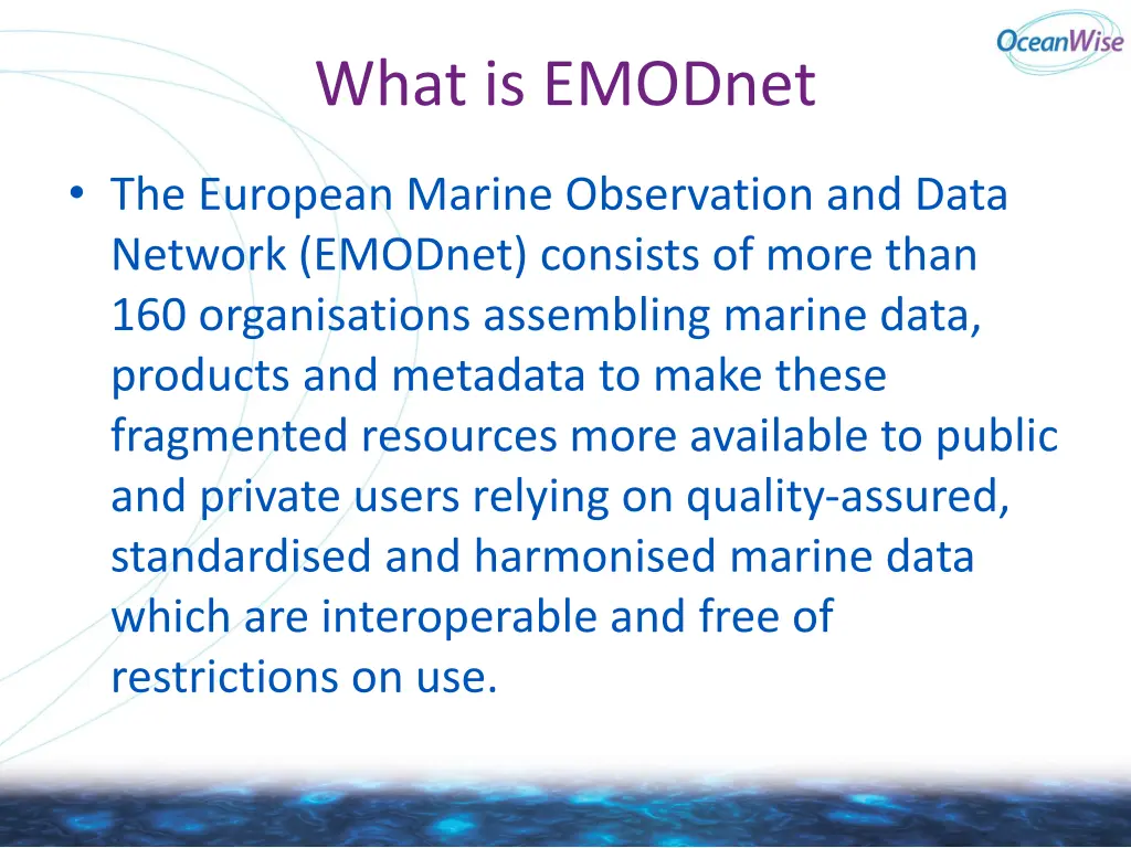 what is emodnet