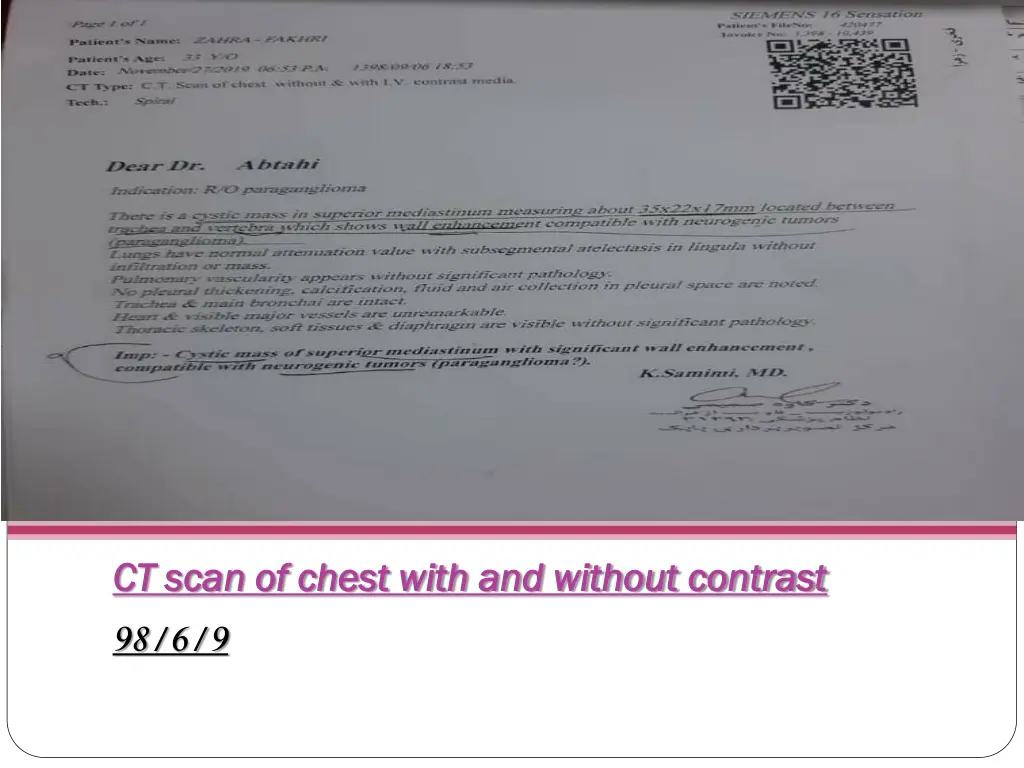 ct scan of chest with and without contrast
