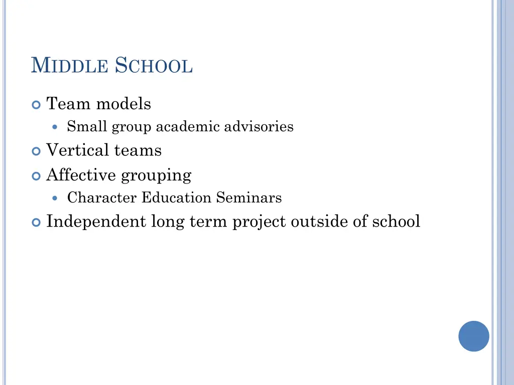 m iddle s chool