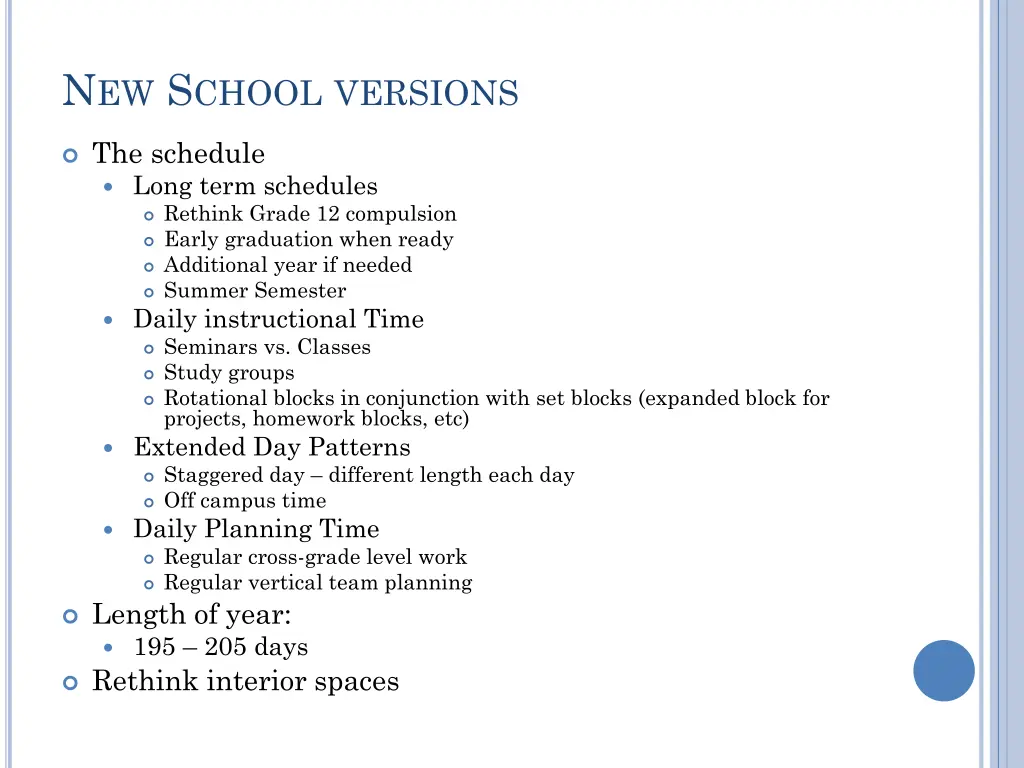 n ew s chool versions