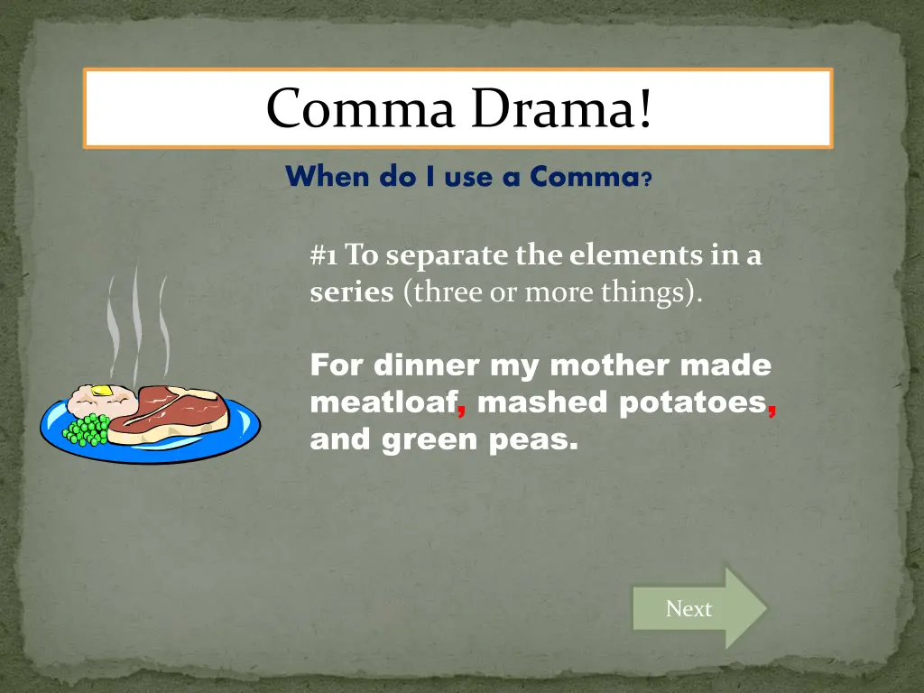 comma drama