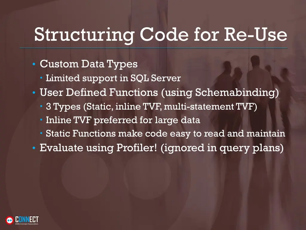 structuring code for re use