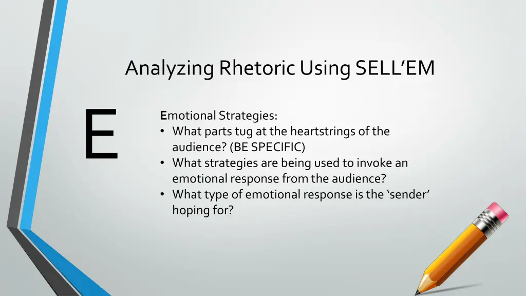 analyzing rhetoric using sell em 4
