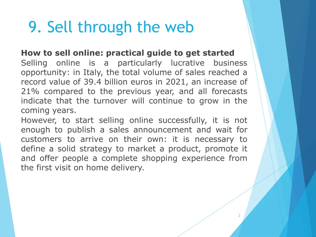 9 sell through the web 1