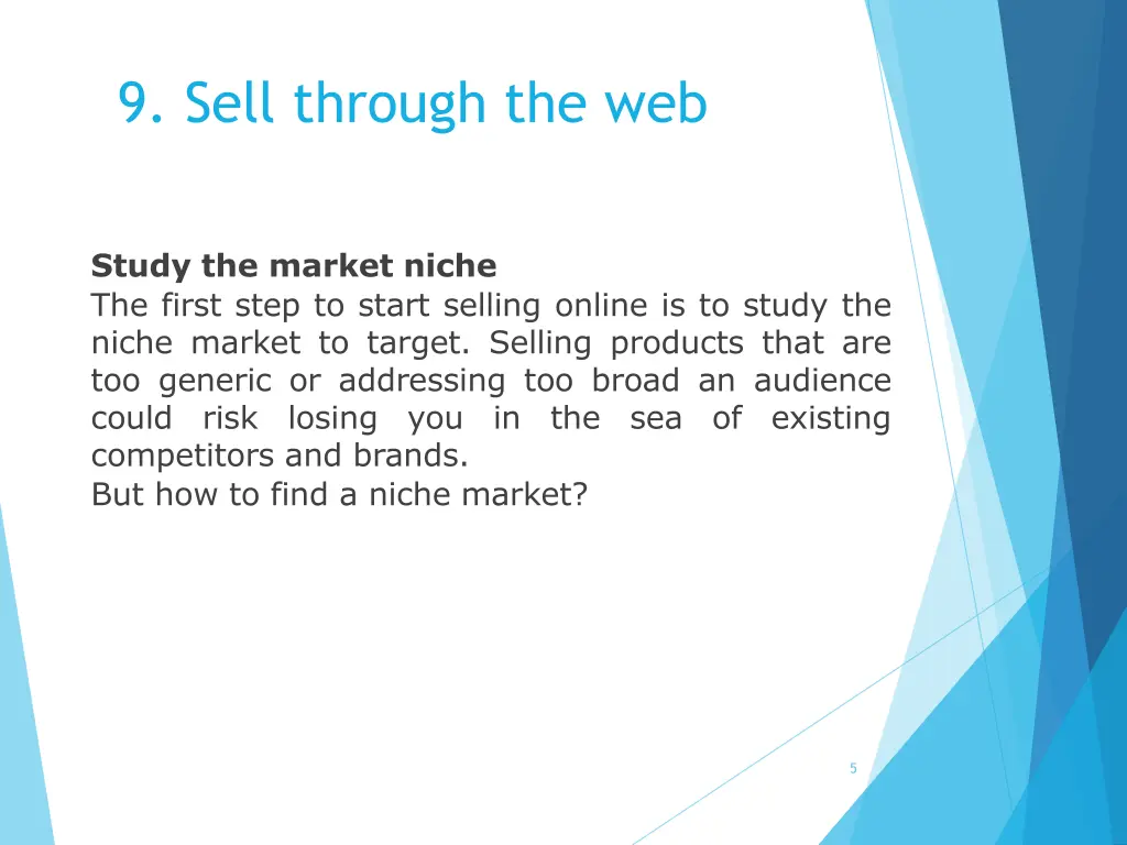 9 sell through the web 4