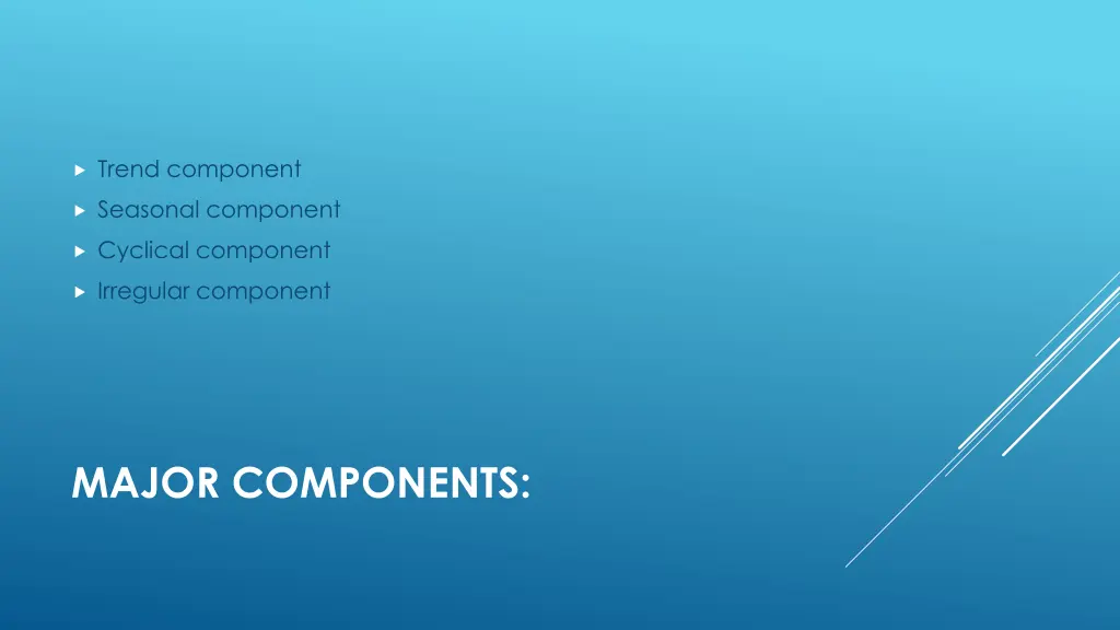 trend component