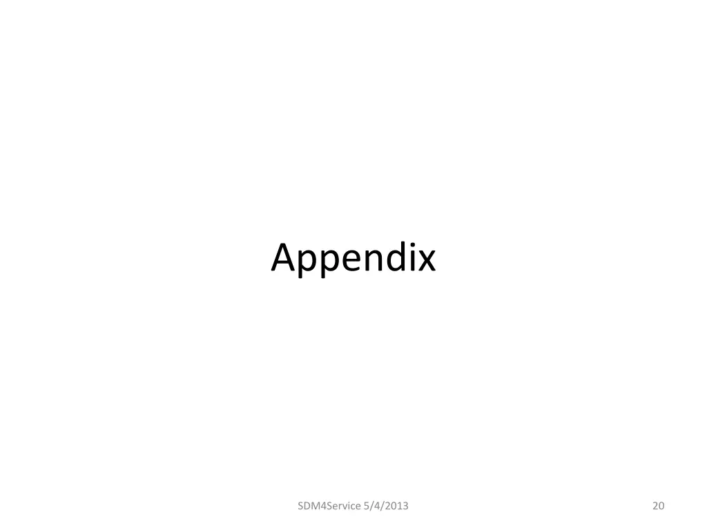 appendix