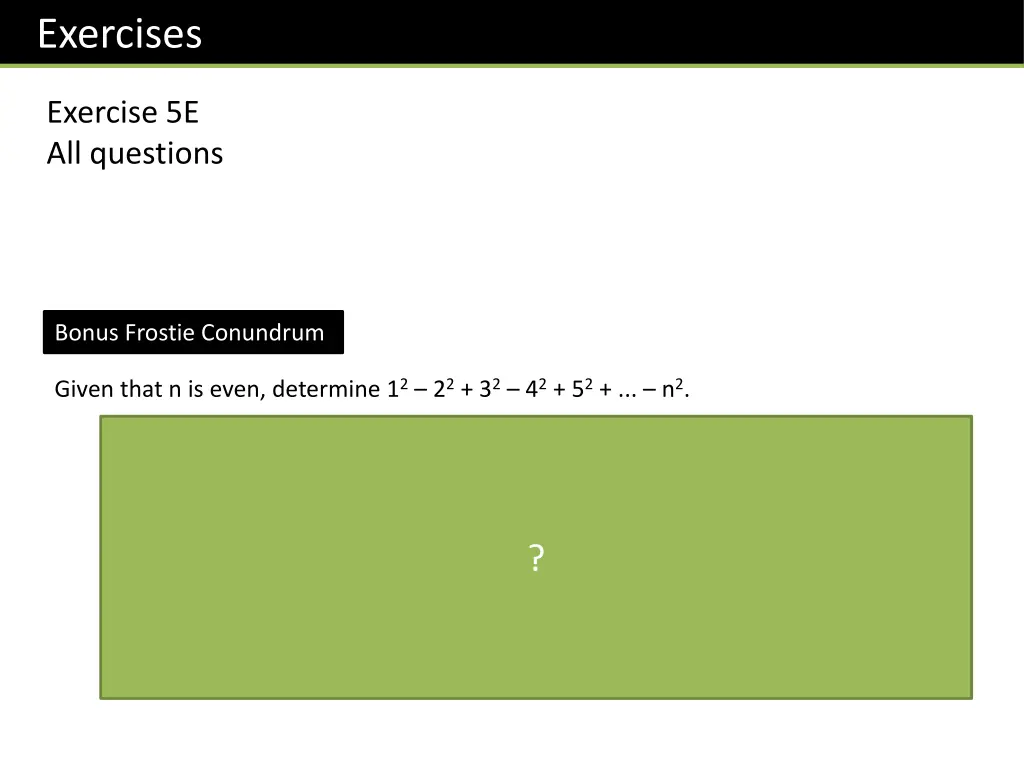 exercises