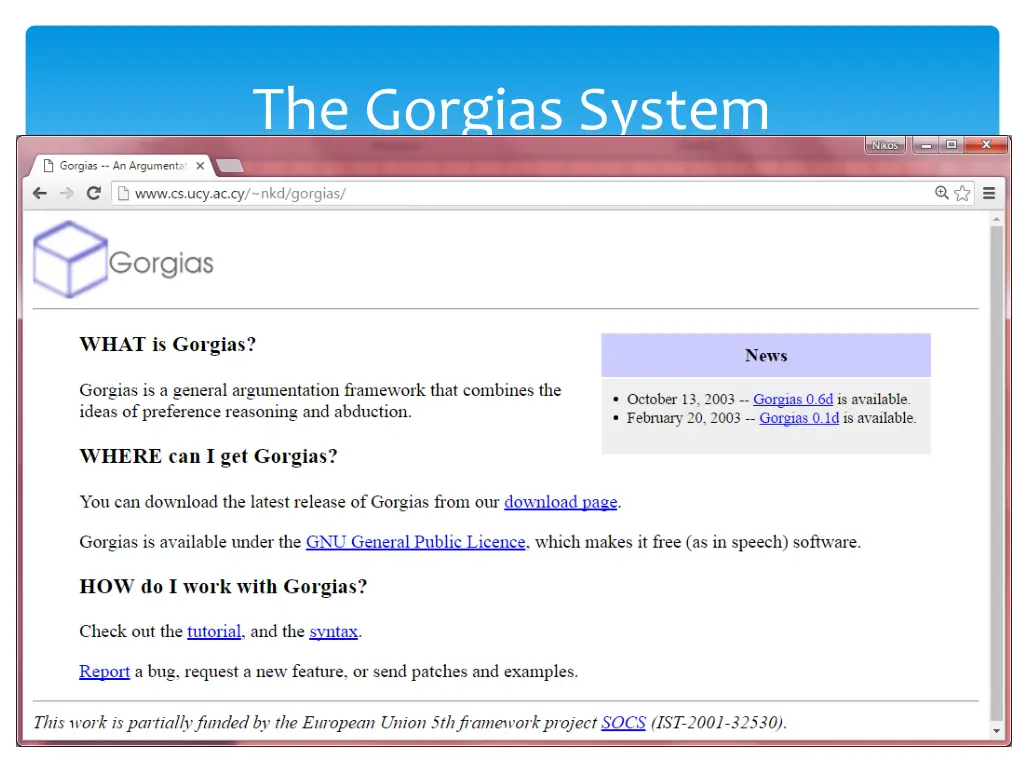 the gorgias system