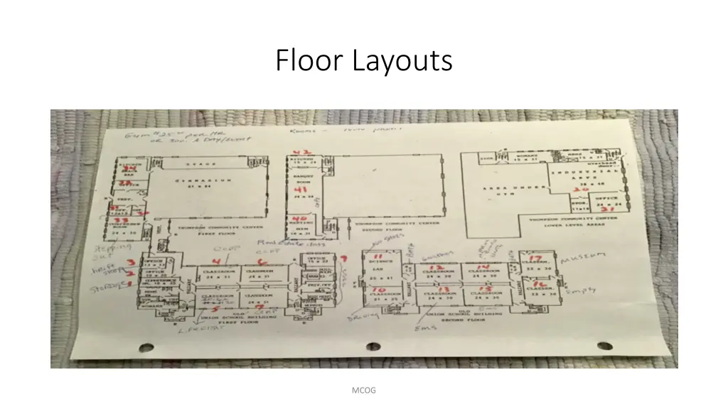 floor layouts