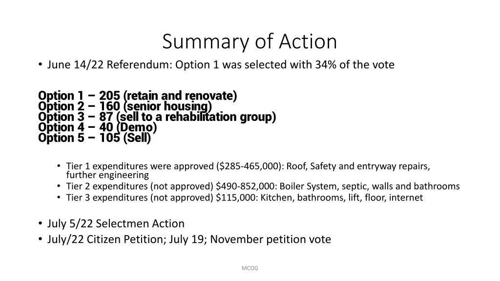summary of action
