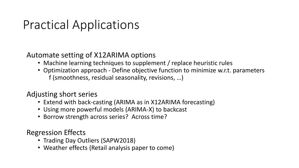 practical applications
