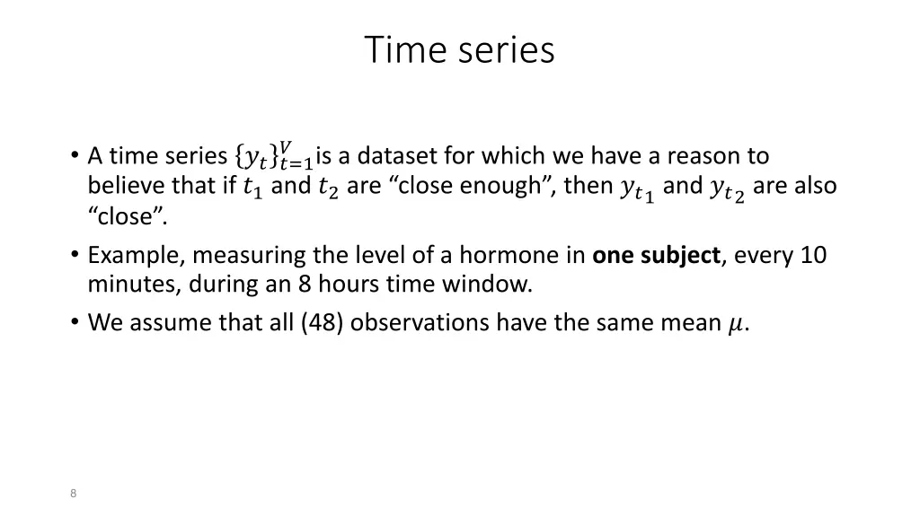 time series
