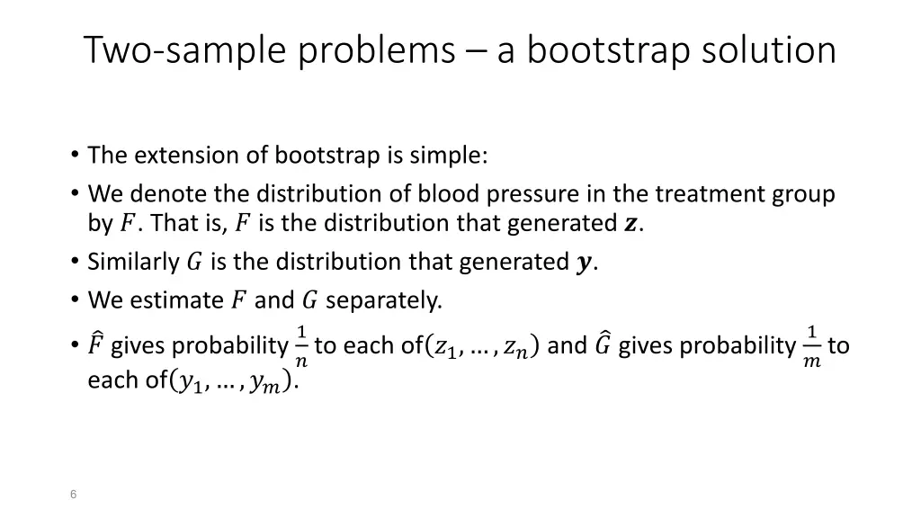 two sample problems a bootstrap solution