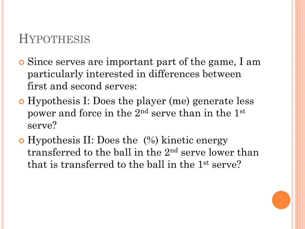 h ypothesis