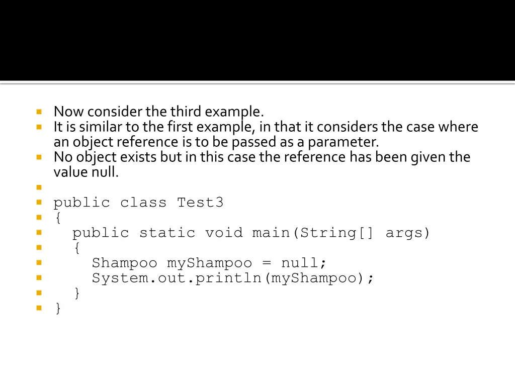 now consider the third example it is similar