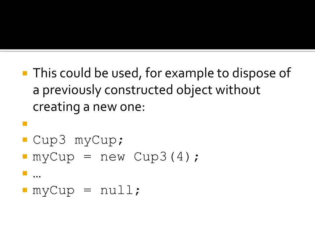 this could be used for example to dispose