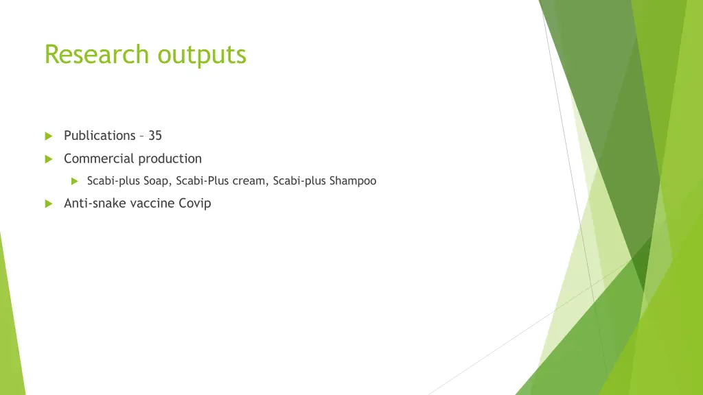 research outputs