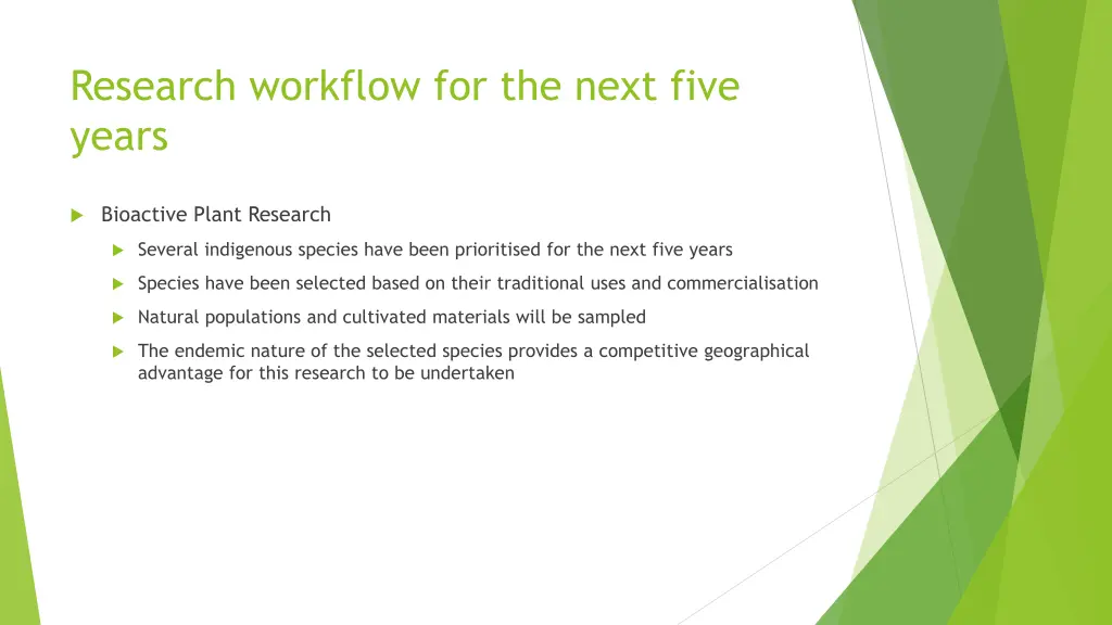 research workflow for the next five years 1