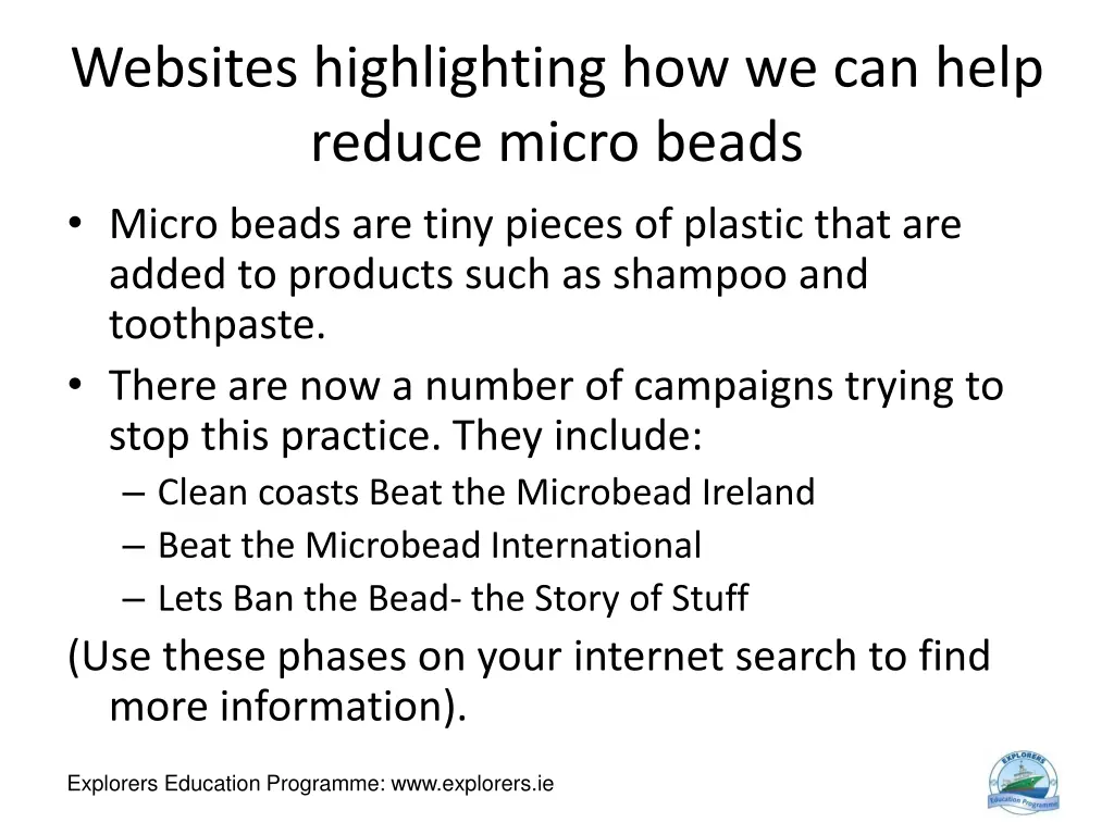 websites highlighting how we can help reduce